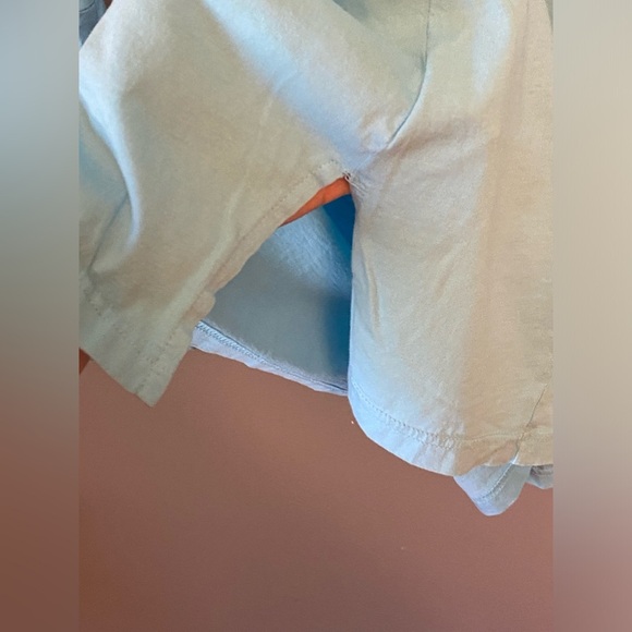 Talbots Size Large shirt top Knit Keyhole Tassel 3/4 Sleeve Top - Picture 4 of 9